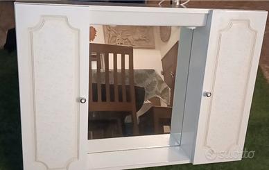Mobile bagno con specchio e antine laterali 