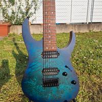 ibanez Rg7421 PBSBF 7 corde sapphire blue LTD