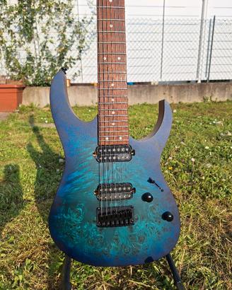 ibanez Rg7421 PBSBF 7 corde sapphire blue LTD
