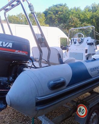 gommone lomac 5 mt,motore  e carrello revisionato
