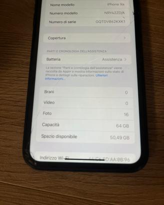 Iphone xr 64 Gb nero