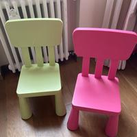 Sedie cameretta bambini