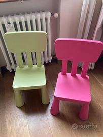 Sedie cameretta bambini