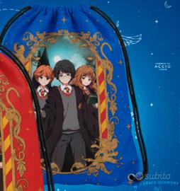 Sacca zaino blu Harry Potter