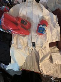 Conoleto karate con paracolpi donna/ragazzi Nuovo!