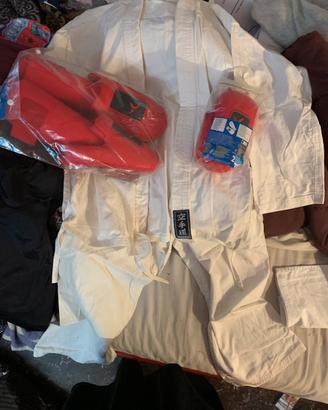 Completo karate con paracolpi donna/ragazzi Nuovo!