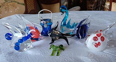 OGGETTISTICA murano vetro soffiato 12 articoli