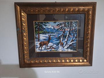 Quadro Vintage a mezzo punto 