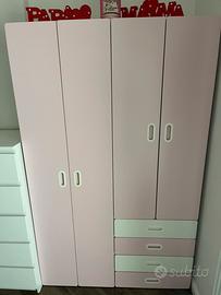 2 armadi/guardaroba per bambini Smastad Ikea