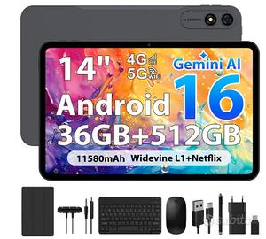 tablet 14 Pollici Android 16
