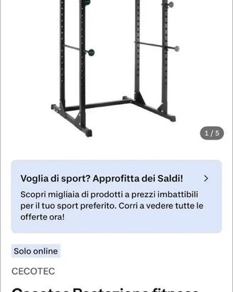 Rack a gabbia dechatlon nuovo imballato