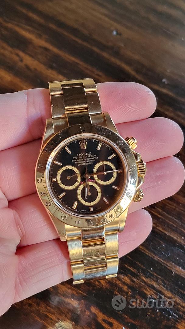 Rolex Daytona in oro 16528 movimento Zenith Abbigliamento e Accessori In vendita a Milano