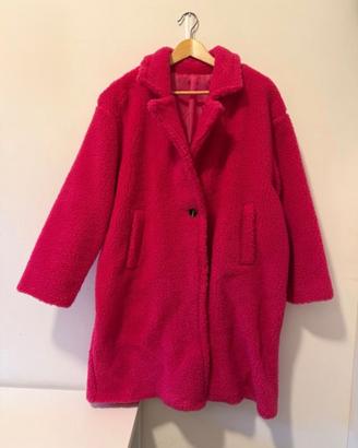 Cappotto Teddy Foderato Fucsia