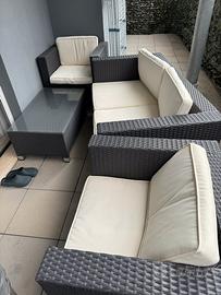 Salotto da giardino o balcone