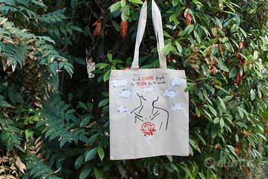 Shopper "Sogni e fragilità" - Illustrazione poetic