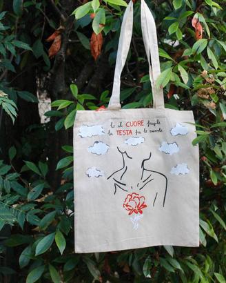 Shopper "Sogni e fragilità" - Illustrazione poetic