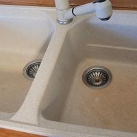 lavello doppia vasca con gocciolatoio franke