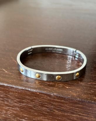 Bracciale Alviero Martini acciaio e oro rigido