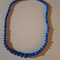Collana bigiotteria azzurro/blu