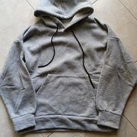 Felpa Grigio Melange Oversize Unisex L/XL Cotone