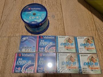 Mini dvd-R e cd vergini