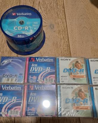 Mini dvd-R e cd vergini