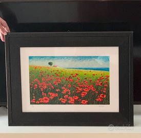 Quadro con papaveri