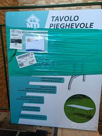 Tavolo pieghevole, nuovo ancora imballato
