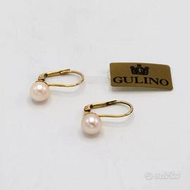 Orecchini HOSHI oro giallo 18 kt con perla D.43