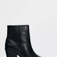 Stivaletto tacco pelle Zara