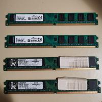 4 banchi di memoria ram Kingston 8GB