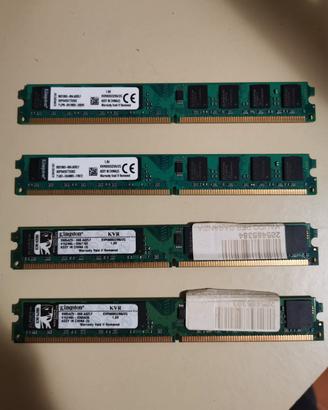 4 banchi di memoria ram Kingston 8GB