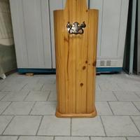 Portaombrelli in legno con maniglie