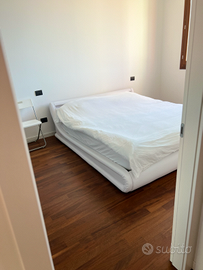 Letto matrimoniale contenitore bianco 180x200