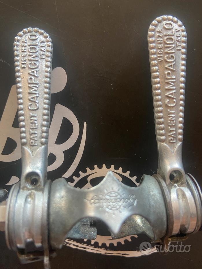 Leve cambio (manettini) CAMPAGNOLO DX/SX per bici corsa d'epoca Eroica