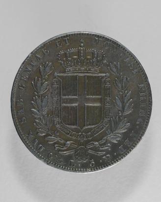 5 Lire 1842 Genova Carlo Alberto - Stato: BB - Ag