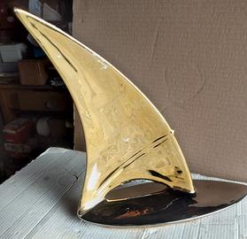 Ceramica vintage zanotto filettata oro zecchino