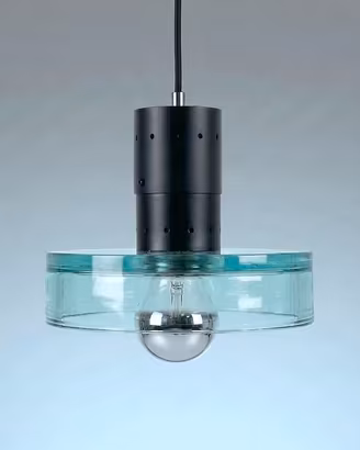 SEGUSO Lampada a sospensione Design F. Poli  1960