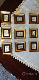 Quadri in rielevo argento Roma antica