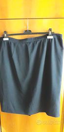 Gonna blu con sottogonna