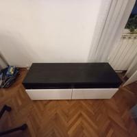 mobile ikea besta porta tv e pensile