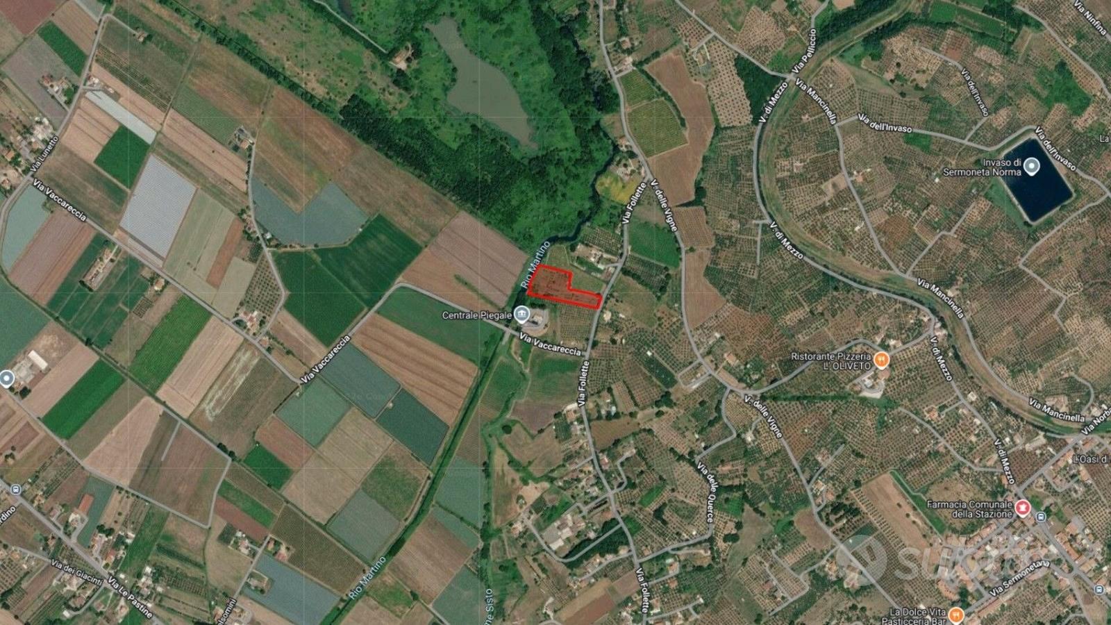 Terreno agricolo 1 HA fronte strada vicino Ninfa - Vista 5