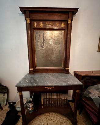 Consolle Impero con specchiera