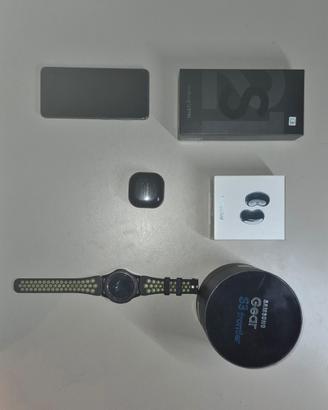 Kit Samsung Completo: Galaxy S21 5G + Watch + Buds