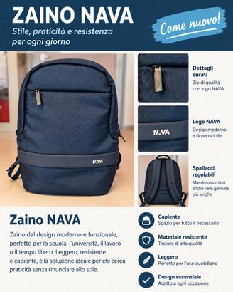 Zaino organizzato Nava