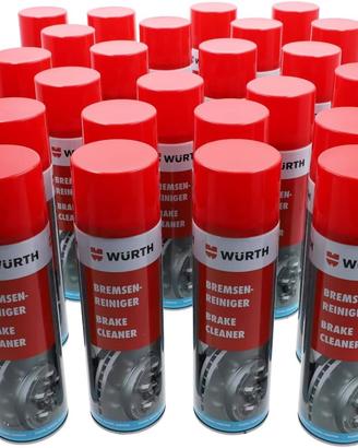 Scatola 24 pezzi detergente per freni wurth 500 ml