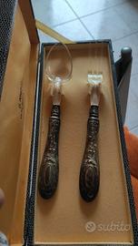 coppia posate argento 800 