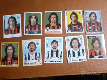 Lotto set figurine album calciatori panini Pirlo