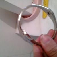 bracciale rigido in argento con delfini