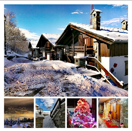 Natale sulla neve zona Pila Valle d'Aosta